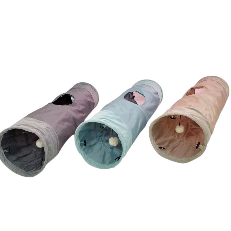 宠物用品猫隧道布艺猫咪用品轻便可折叠猫通道训练用滚地宠物玩具