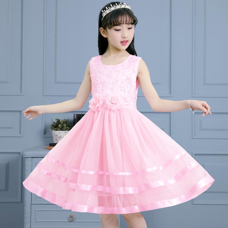 女童连衣裙小女孩公主裙2024夏季新款儿童礼服裙网红裙子洋气纱裙