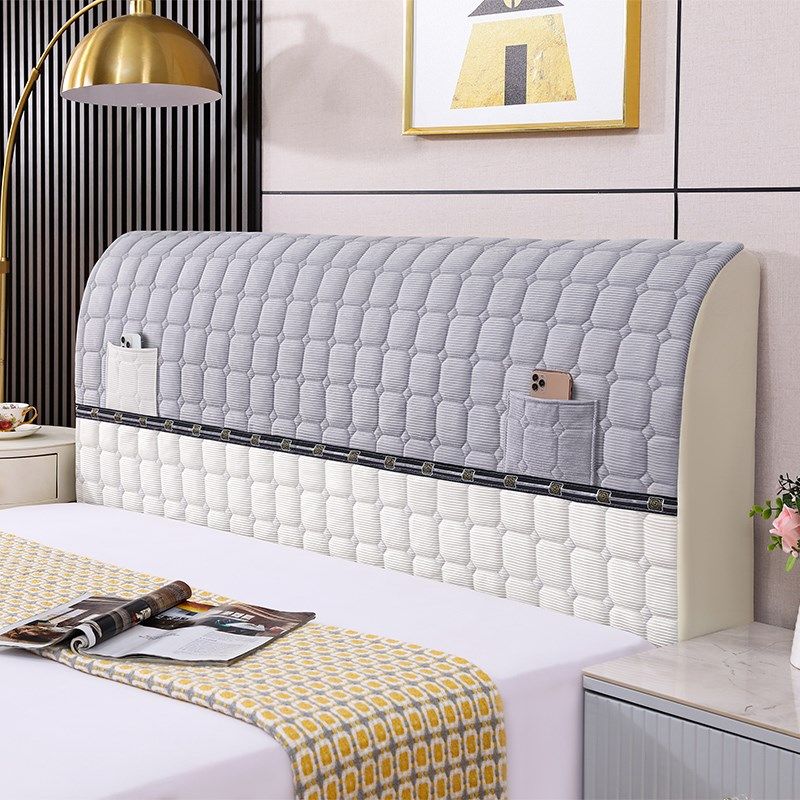 床头罩套2023年新款加厚全包防尘床头盖布M罩高档可拆洗床靠背罩,居家布艺,床头罩,淘宝优惠券,粉丝福利购,淘宝优惠卷