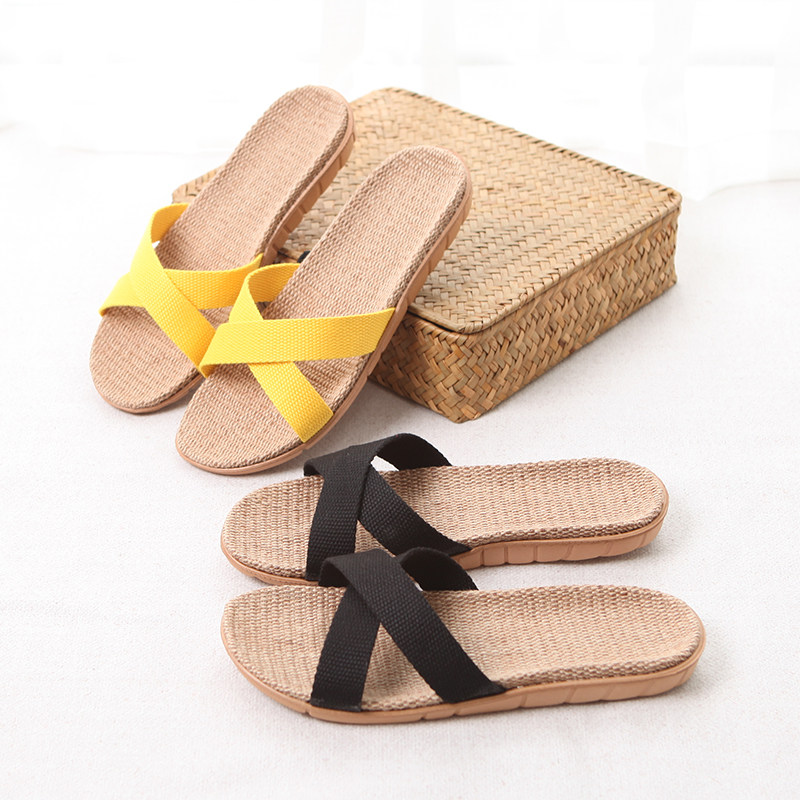 亚麻拖鞋家用居家室内情侣木地板厚底F拖鞋女夏季防滑沙滩度假拖,居家布艺,居家凉拖/凉鞋,淘宝优惠券,粉丝福利购,淘宝优惠卷