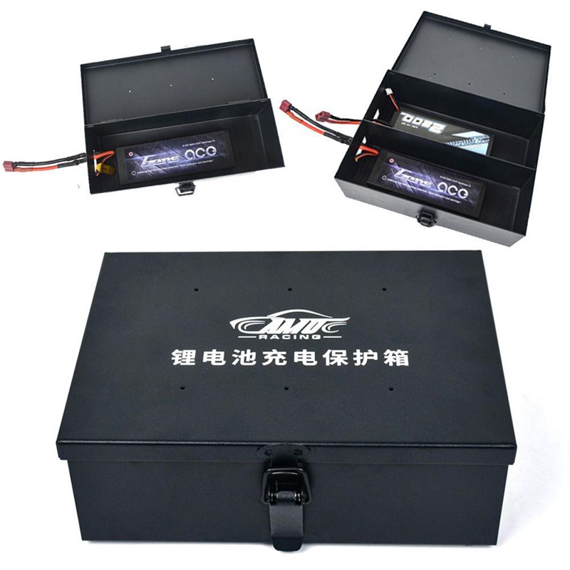 充电防火防爆安全收纳保护箱 遥控电动模型车船航模锂电镍氢电池
