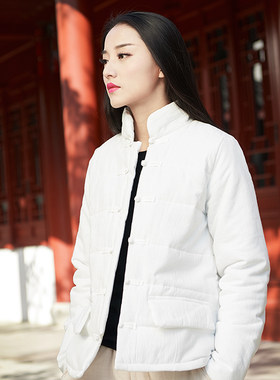 复古中国风棉衣女短款夹棉外套冬季保暖盘扣棉服中R式棉袄2021新