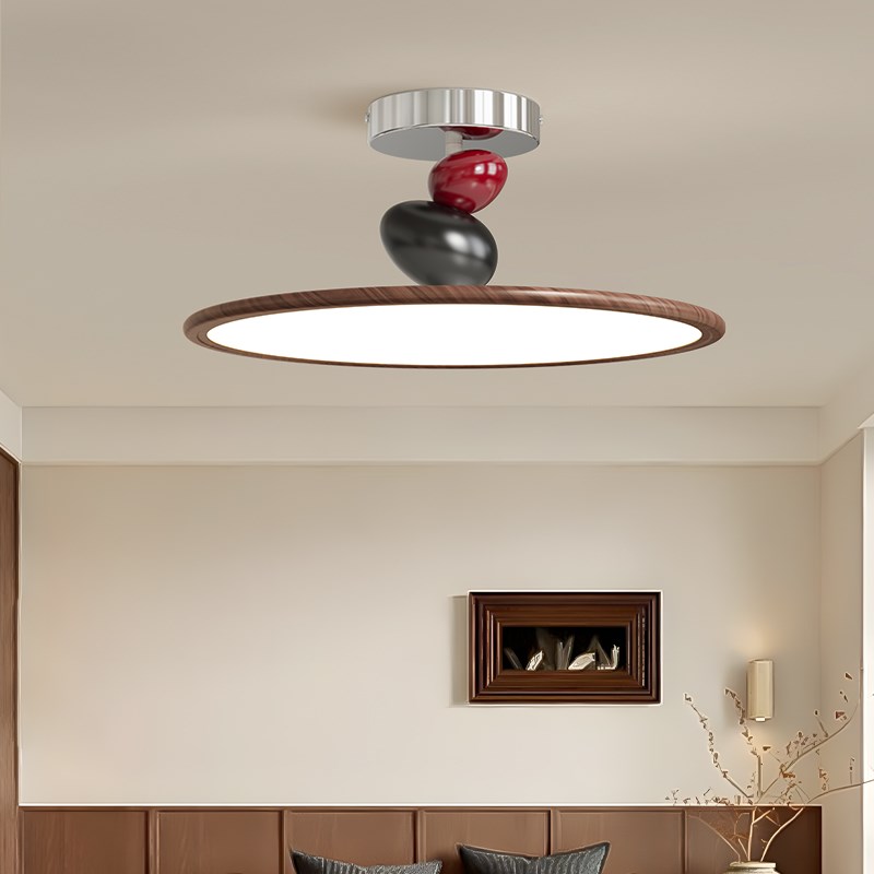 全光谱法式中古超薄卧室吸顶灯复古房间书房儿童房护眼灯餐厅吊灯