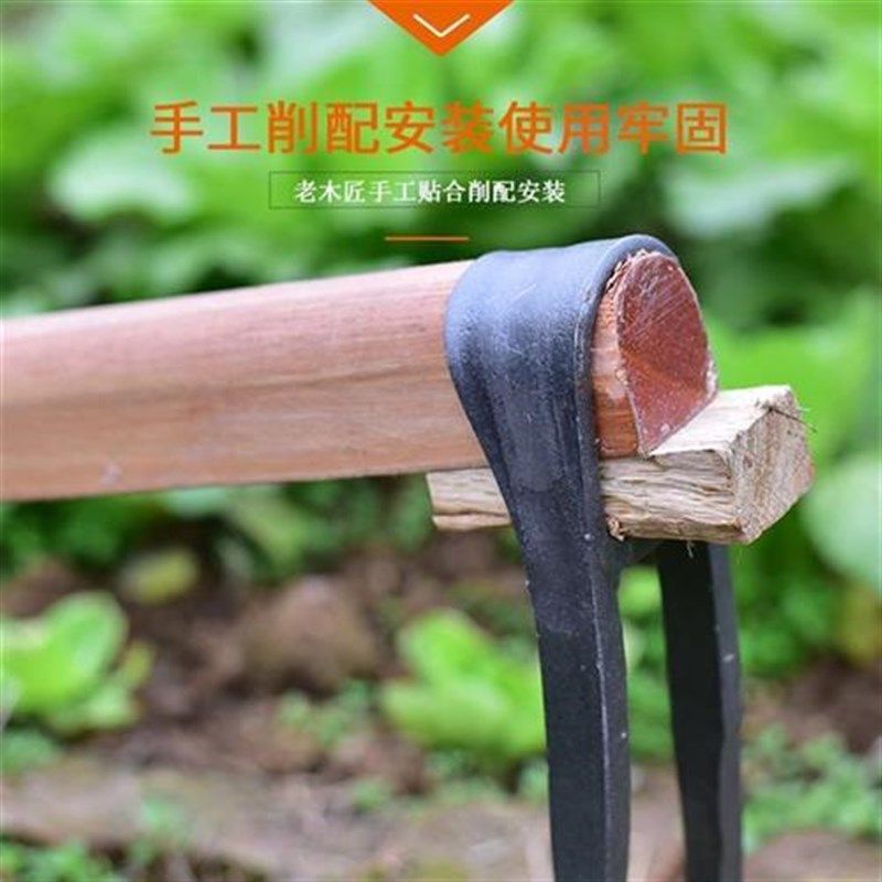 家用全钢长把二齿锄头两用挖土开荒种菜开垦种地农具两齿农用耙子,鲜花速递/花卉仿真/绿植园艺,锄头,淘宝优惠券,粉丝福利购,淘宝优惠卷