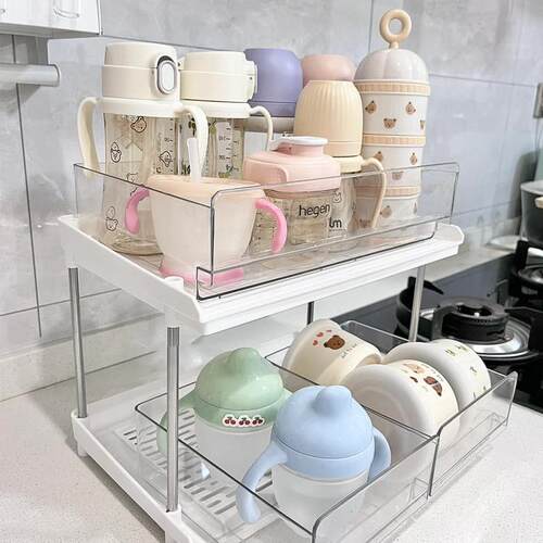 奶瓶收纳箱沥水架喂 养台辅食工具置物架收纳柜婴儿宝宝餐具收纳