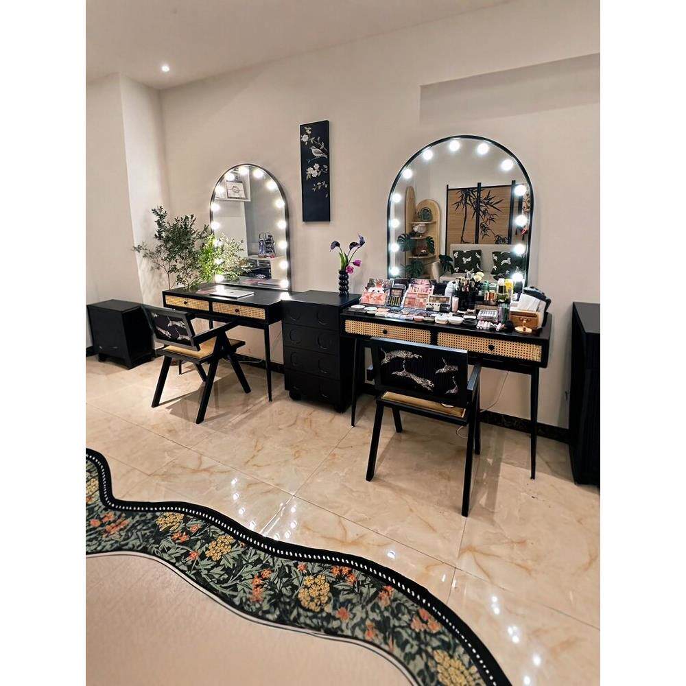 影楼化妆台带灯泡高级感婚纱店摄影纹绣店美容院化妆师专用梳妆台
