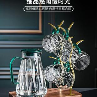 现代简约茶杯水壶水具套装 轻奢水杯套装 家用客厅待客杯子家庭成套