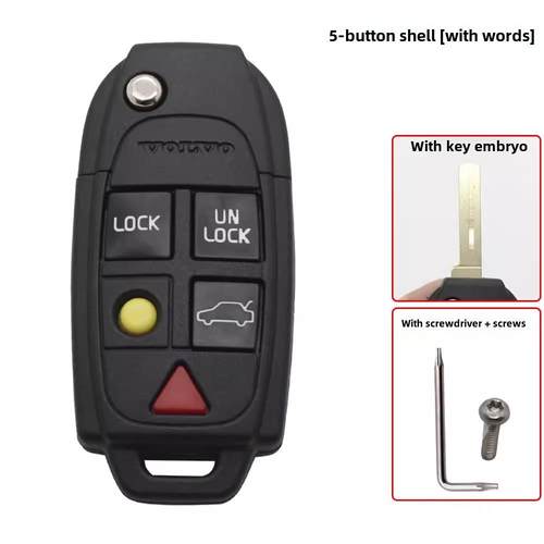 适用沃尔沃S80 S60 XC90 XC60 V40遥控器钥匙折叠原装外壳315频率