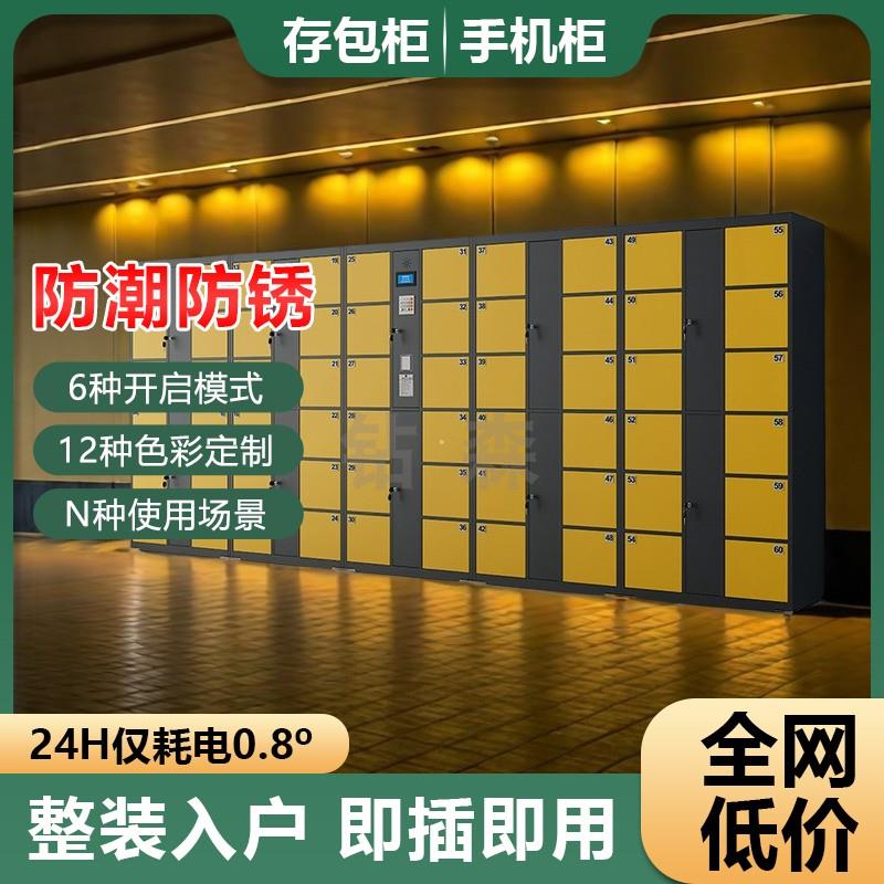 电子存包柜智能手机柜存放柜超市人脸识别寄存柜行李储物柜指纹柜
