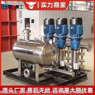 无负压恒压变频供水设备二次加压高层小区增压工地临时用水增压泵