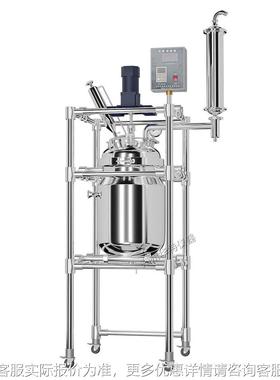 现釜双层不HTSF-10L钢反应电加热搅拌罐机械搅拌电加热高温高货锈
