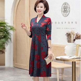 纸样Q47秋装 1实物服装 剪图缝纫纸样板图衣服图纸 连衣裙中年女装