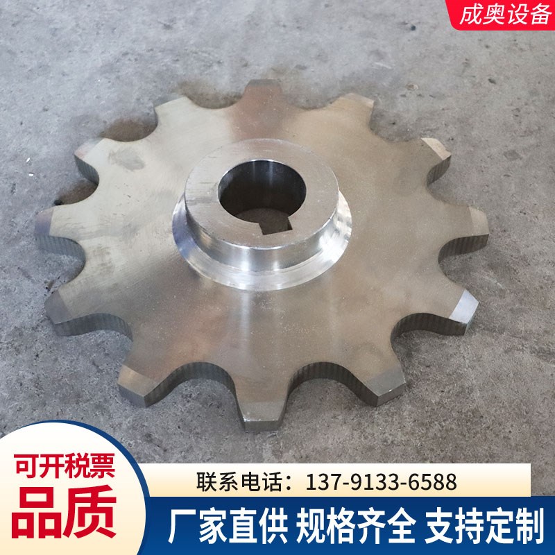 304不锈钢链轮传m动轮定制碳钢5分双节距机械传动链轮单双排齿轮