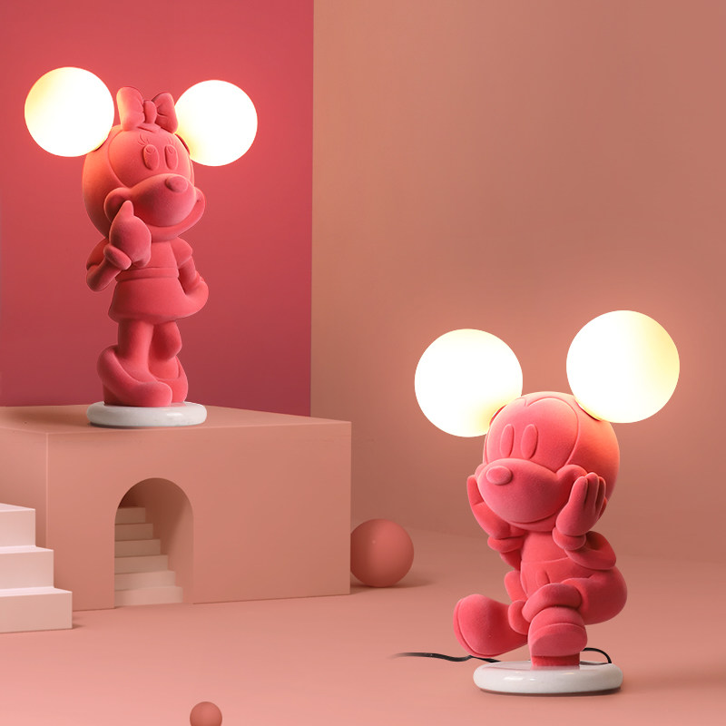 儿童房卡通装饰台灯简约卧室书桌床头可爱温馨粉色女孩公主房灯具