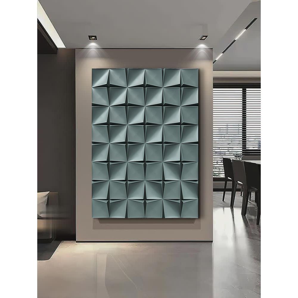 立体砂岩木雕装饰画玄关客厅沙发背景高级感大气壁画3d简约浮雕画