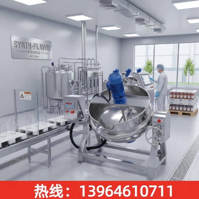 全自动做米豆腐凉粉机器熬糖凉虾搅拌锅火锅底料炒料机商用熬膏机