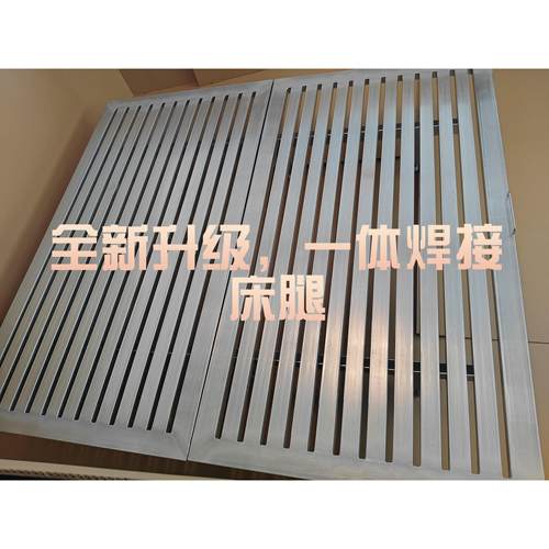 网红不锈钢悬浮床定制加密排骨架民宿无异响钢结构双人铁艺钢架床