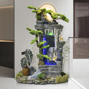 彷真假山太湖石钟乳石园林景观流水喷泉沙盘落地摆件庭院造景布置