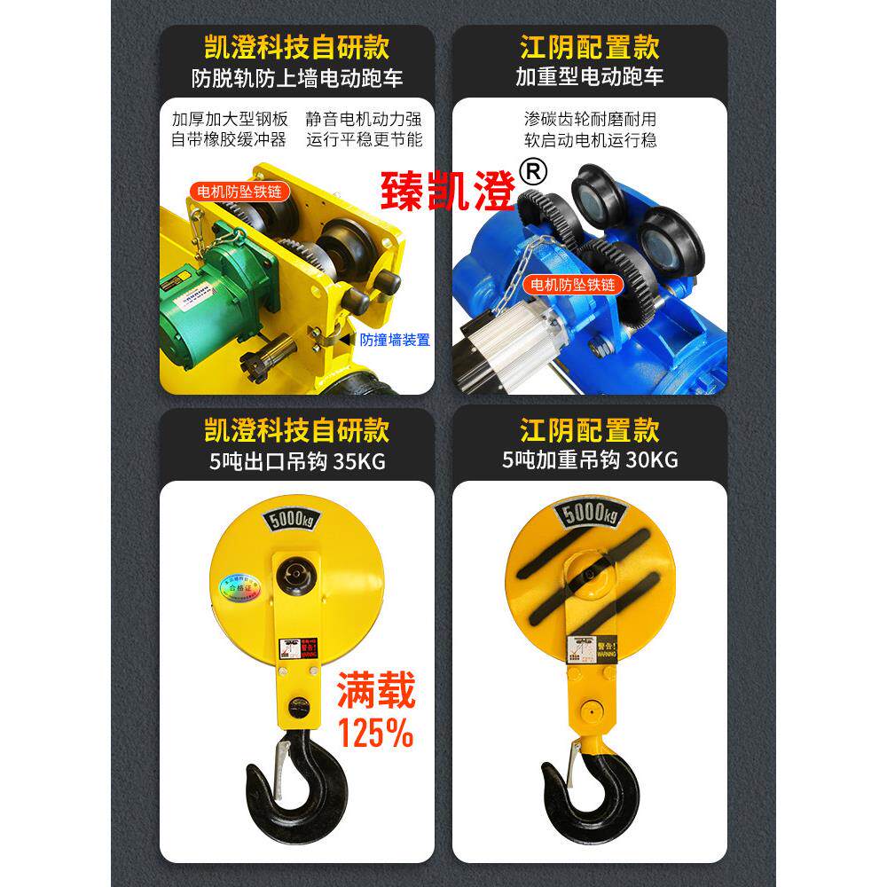 宜城卡成双速钢丝绳电动葫芦Mdk1T2T3T5T10T冶金Cd1型驱动电动葫