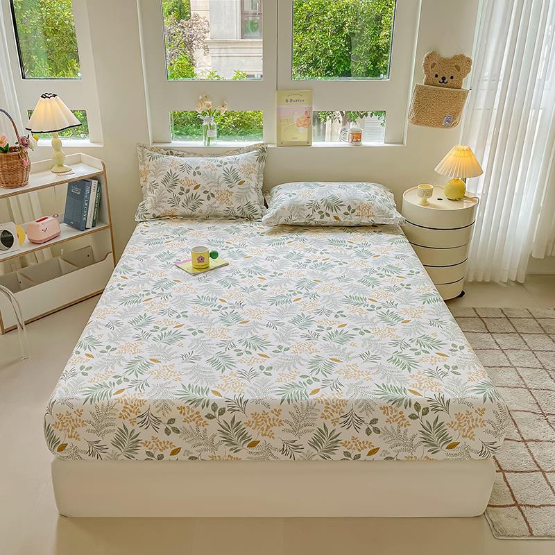 纯棉加高床笠40cm厚床垫25-35cm定制床单松紧带薄款床套床罩夏季