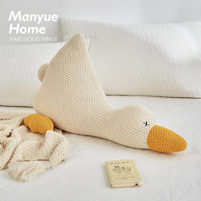 蔓越家 ins卡通网红款趴趴鸭抱枕抱枕套沙发可爱小鸭子靠垫靠枕