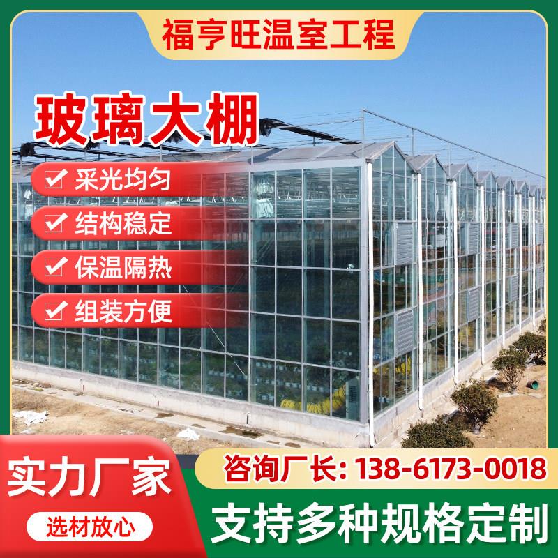 智能温室玻璃大棚可定制大棚骨架种植农业蔬菜花卉养殖玻璃大棚