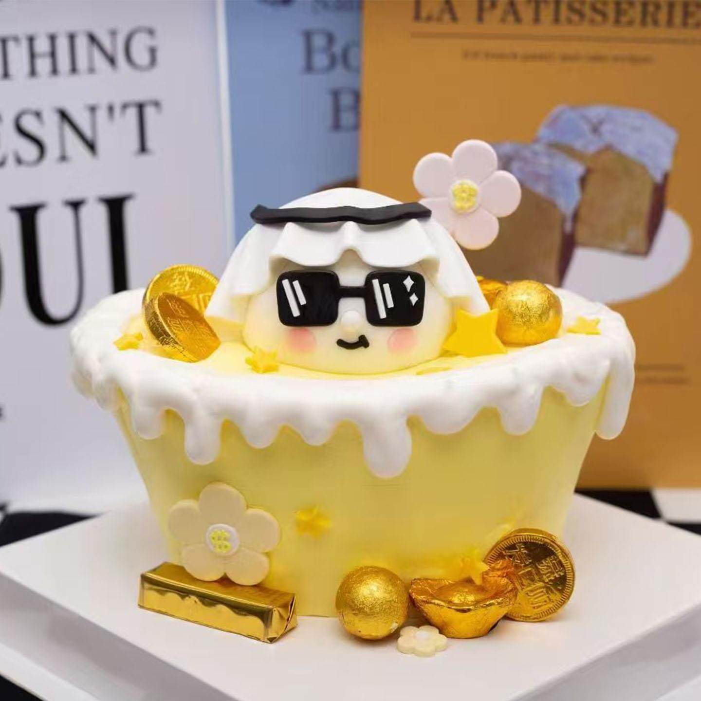 迪拜富豪富婆巧克力成品翻糖模具蛋糕装饰摆饰烘焙甜品节日装扮