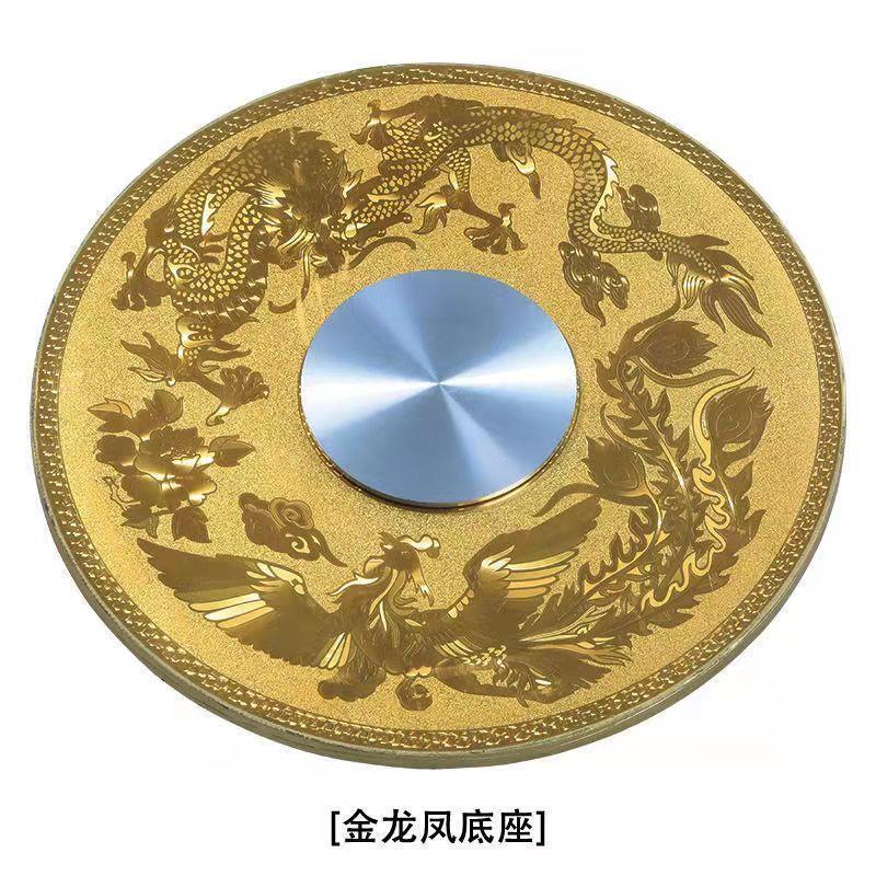 .餐桌转盘钢化玻璃圆转盘旋转大圆盘连体转台圆桌转盘底座配件送