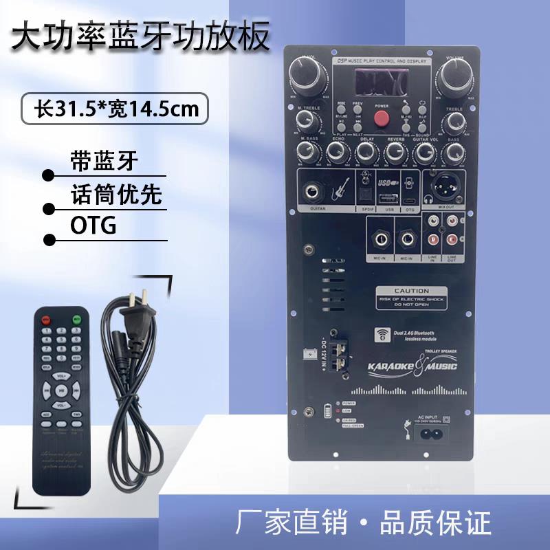 大功率DSP带OTG声卡广场舞蓝牙拉杆音响改装功放板改装主板带充电