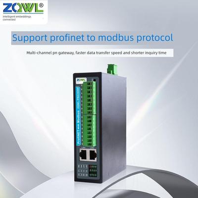 智能嵌入式利润到Modbusrtu网关1/2/4/6/8通道Rs485到Pn协议转换