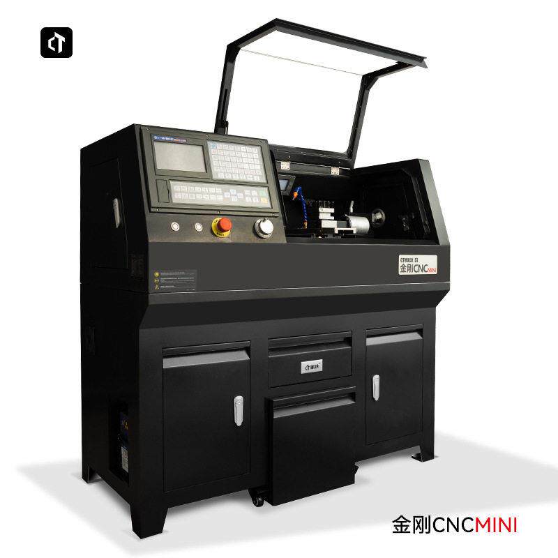 呲铁小型数控车床金刚CNCMINI家用数控车床教学演示数控机床