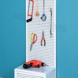 落地洞洞板展示架超市饰品五金工具金属架靠墙货架多功能孔板挂钩