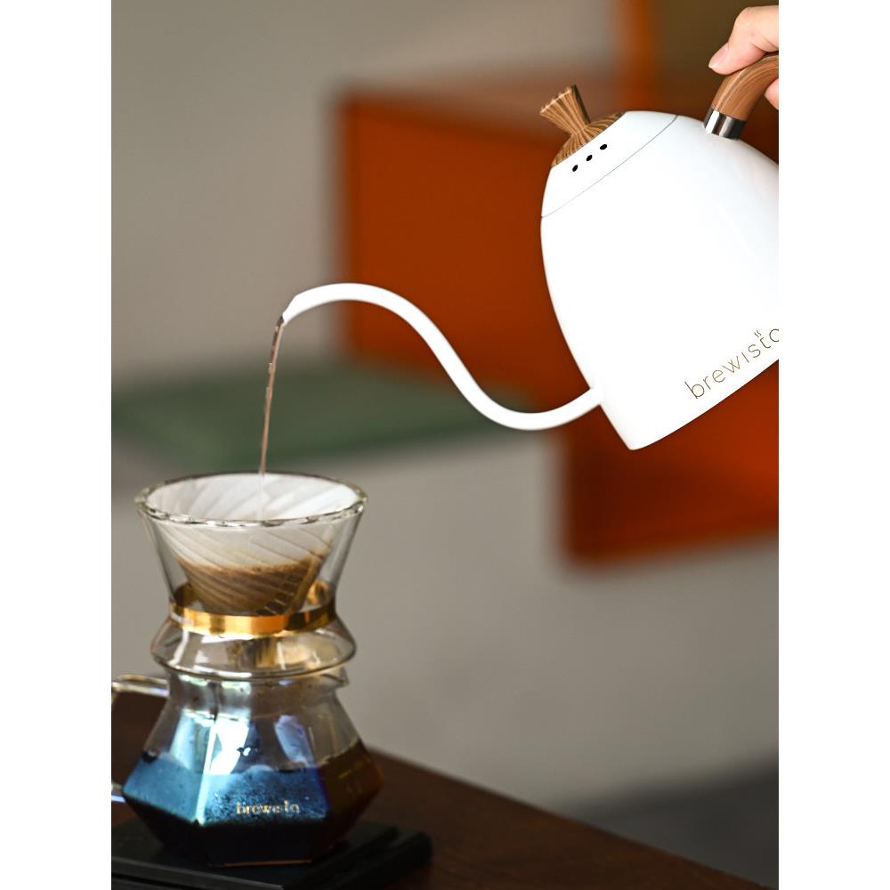 Brewista手冲咖啡壶挂耳咖啡泡茶壶不锈钢滴滤咖啡细长口壶