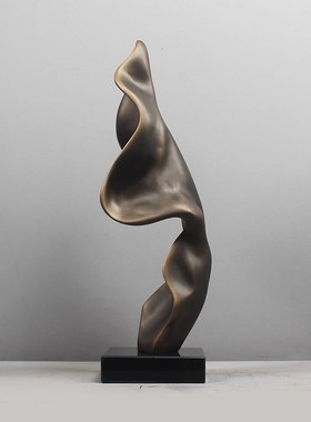 雕塑摆件抽象艺术品现代软装饰品玻璃钢家居售楼处客厅艺术品摆饰