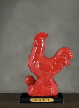 陶瓷十二生肖招财鸡创意摆件摆设动物工艺礼品