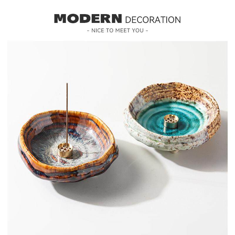 Wabi-Sabi风格覆古冰裂香基础香持有人家香炉高底香饰品礼品,家居饰品,香托/香盘/香座/香插,淘宝优惠券,粉丝福利购,淘宝优惠卷