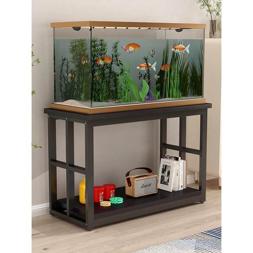 客厅鱼缸架简约承重鱼缸柜铁艺鱼缸底座落地多层水族箱底架鱼缸架