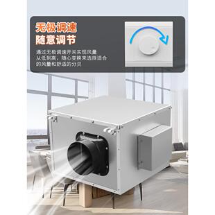 无声风管风机直流无刷变频调速风机新风风机室内通风机送风风机排