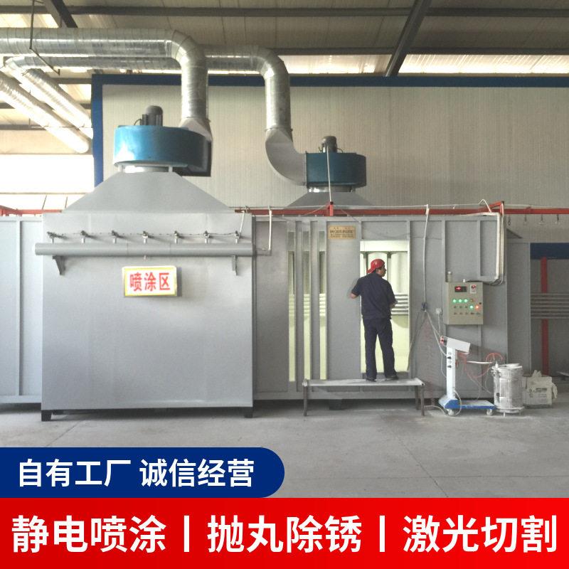 承接静电喷涂喷塑加工金属表面抛丸除锈烤漆UV彩印激光切割加工