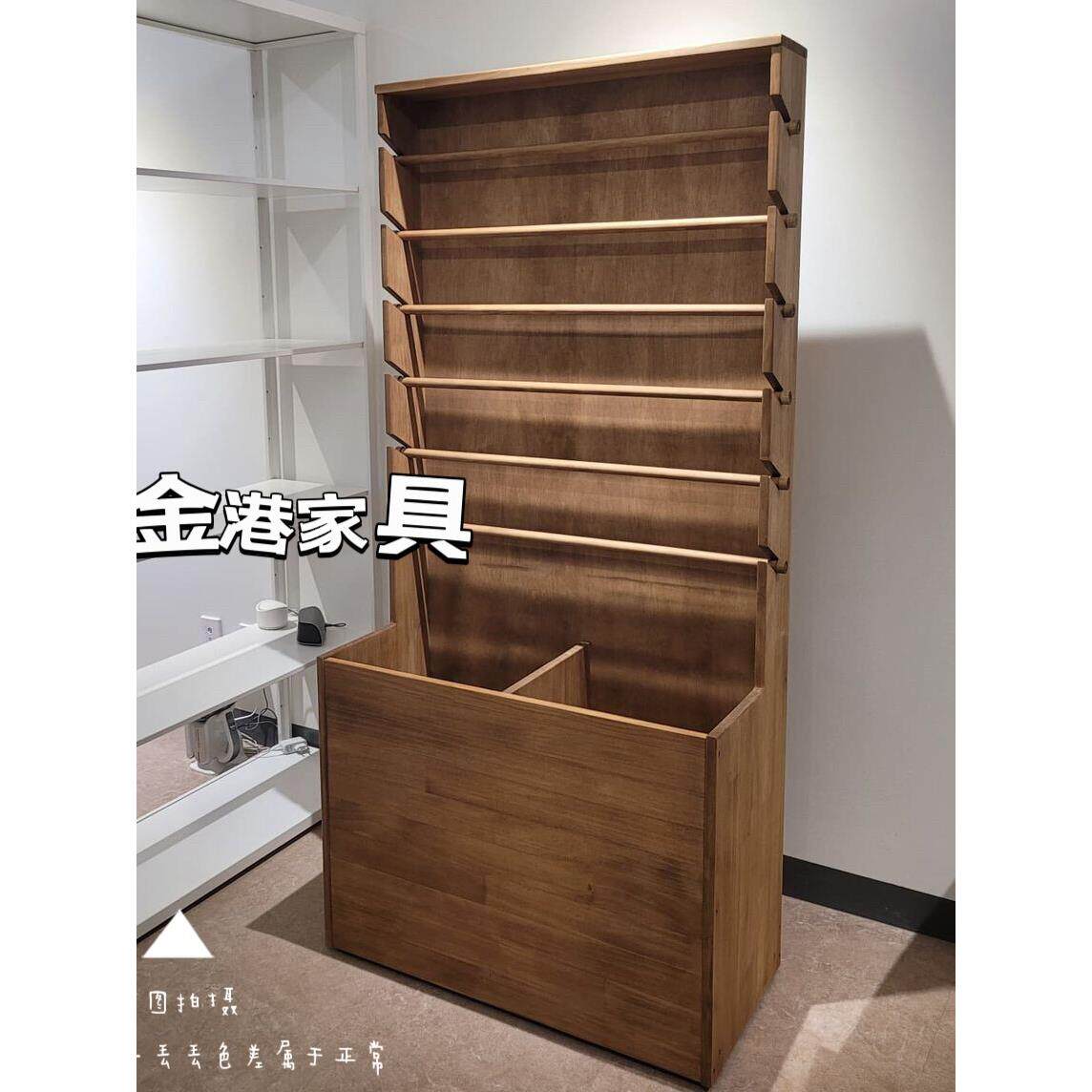 实木丝带彩带收纳架缎带包装纸展示架花店多功能包装材料木陈列架