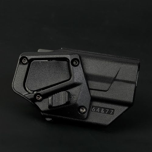 龙鳞甲新型通用64旋转抢套塑钢92快拔套战术枪套腰部77式腰快拔套