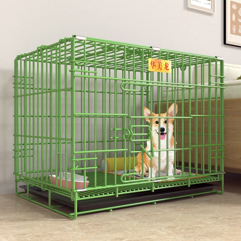 加粗纳米折叠狗j笼铁笼室内小型犬狗笼子运输笼大型犬狗窝宠物笼