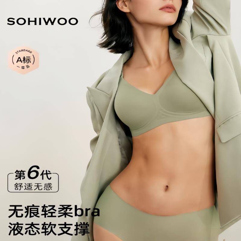 sohiwoo哺乳内衣孕妇文胸罩聚拢防下垂孕期超薄透气产后喂奶专用
