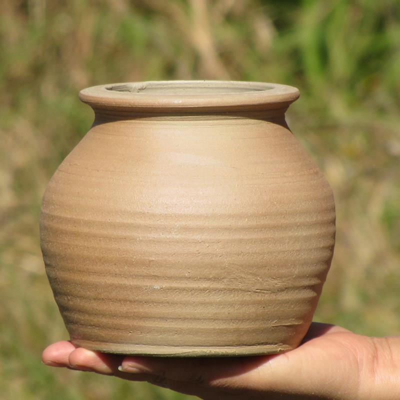 陶罐 高温烧制手工土陶器 多肉盆茶桌茶渣缸储水罐家用商用调料罐
