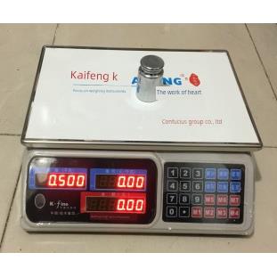 凯丰电子计价秤计重计数称ACS30kg( 6kg1g268)双面显示充电台秤称