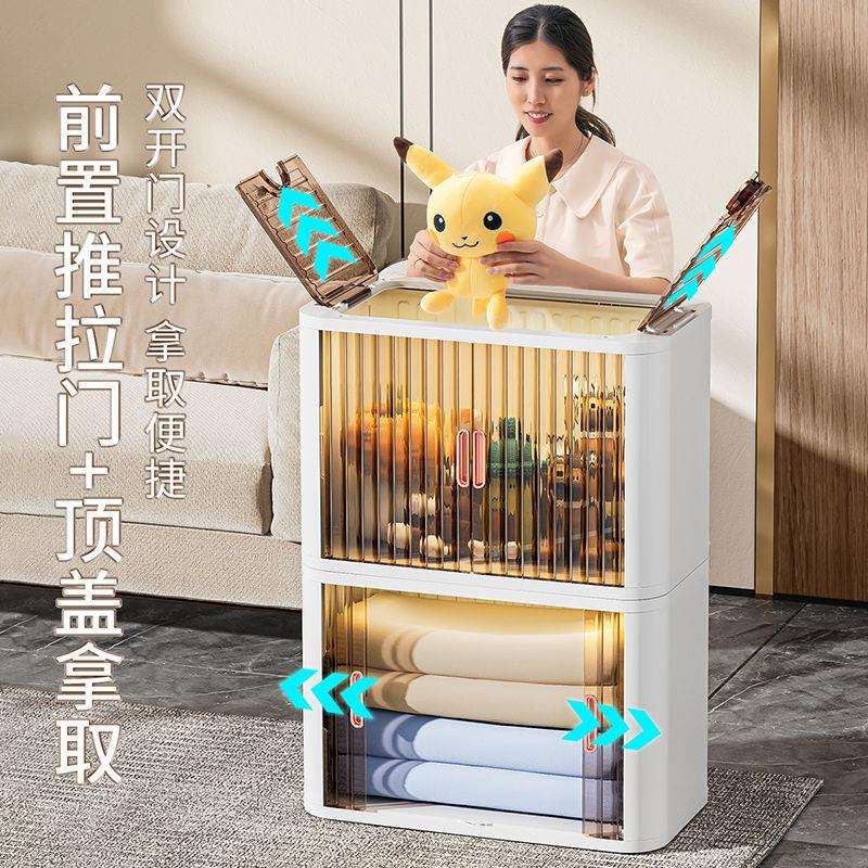 收纳箱衣柜衣服被子玩具收纳家用可折叠塑料透明储物箱子整理神器