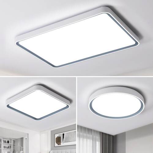 led吸顶灯卧室灯具北欧圆形方形现代简约主卧灯房间灯客 厅灯厂家