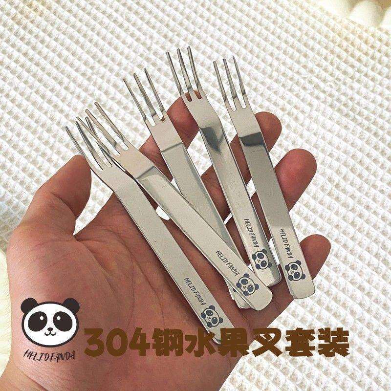 创意简约水果小叉子精工不锈钢叉点心蛋糕甜品签好品质跨境