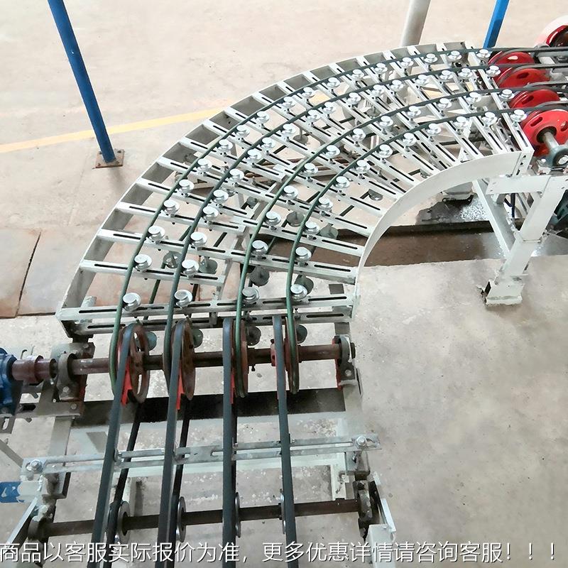 定式 卸货神器滑梯转弯装卸车滚输送机搬运筒线18托轮式托轮转弯