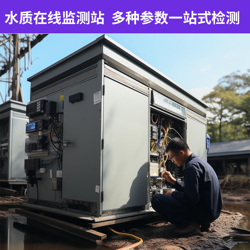 一体化微型水质监测站 工业污水废水河流湖泊COD氨氮总磷监测仪